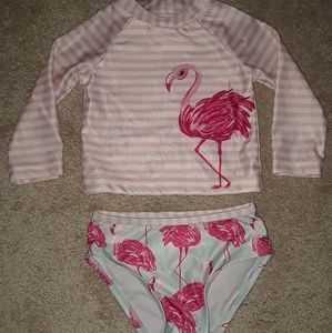 Gymboree Flamingo Swimsuit 12-18 months